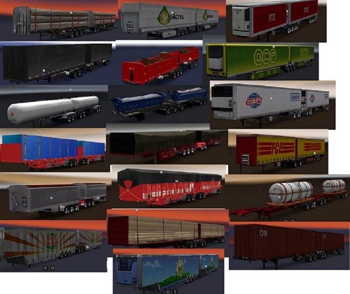 trailer gandeng trailer gandeng