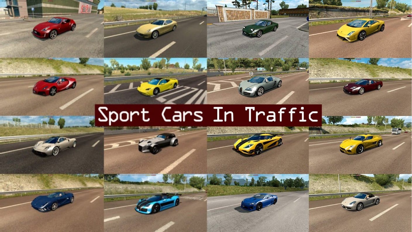 Sport Cars Traffic Pack by TrafficManiac v 1.6 Sport Cars Traffic Pack by TrafficManiac v 1.6
