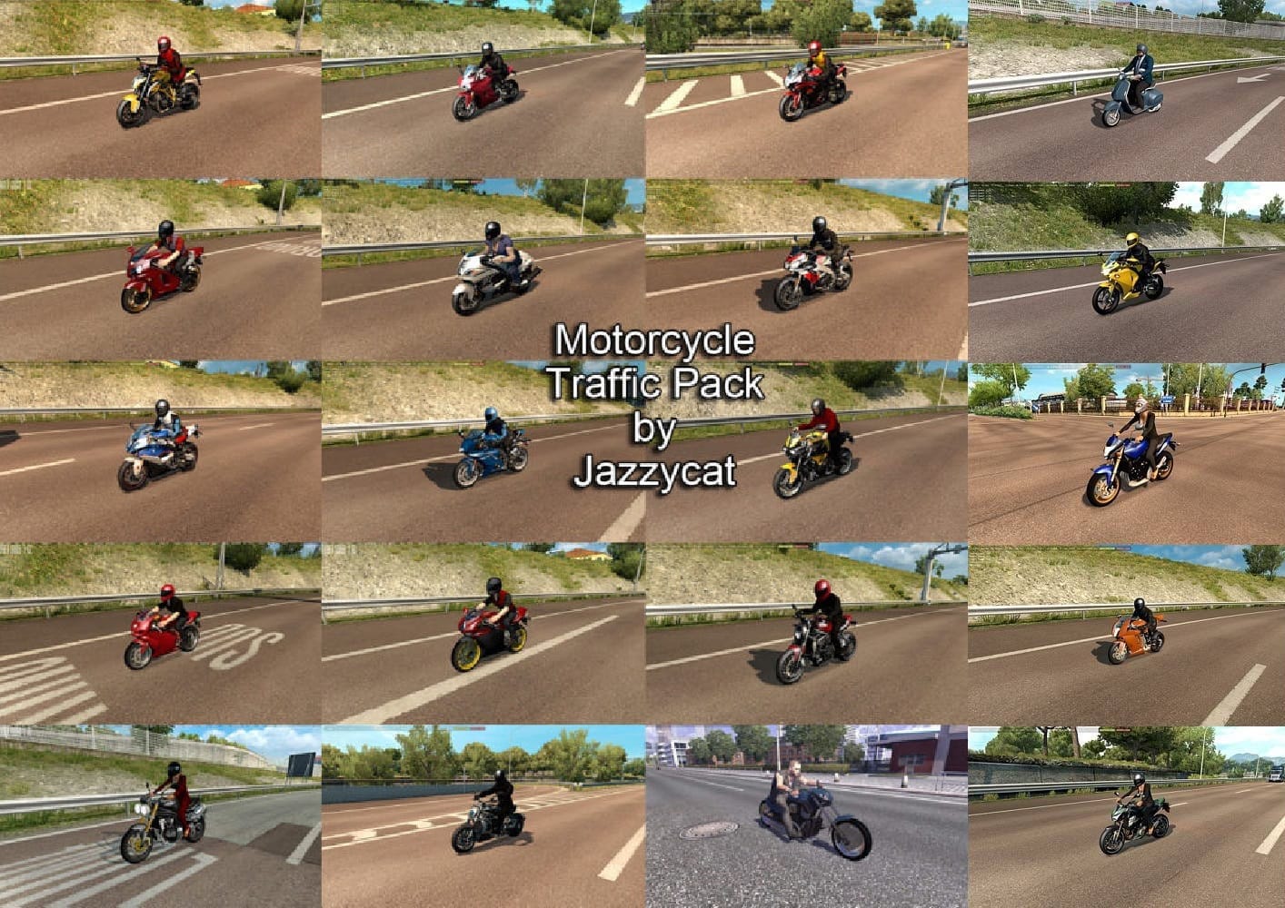 Motorcycle Traffic Pack by Jazzycat v 1.4 Motorcycle Traffic Pack by Jazzycat v 1.4
