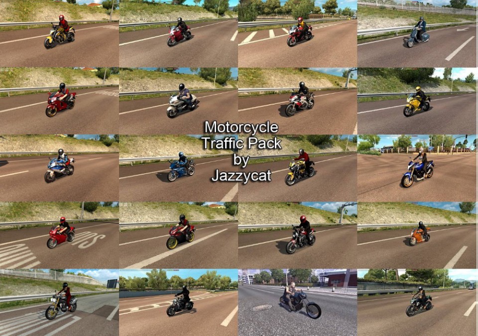 Motorcycle Traffic Pack by Jazzycat v 1.5 Motorcycle Traffic Pack by Jazzycat v 1.5