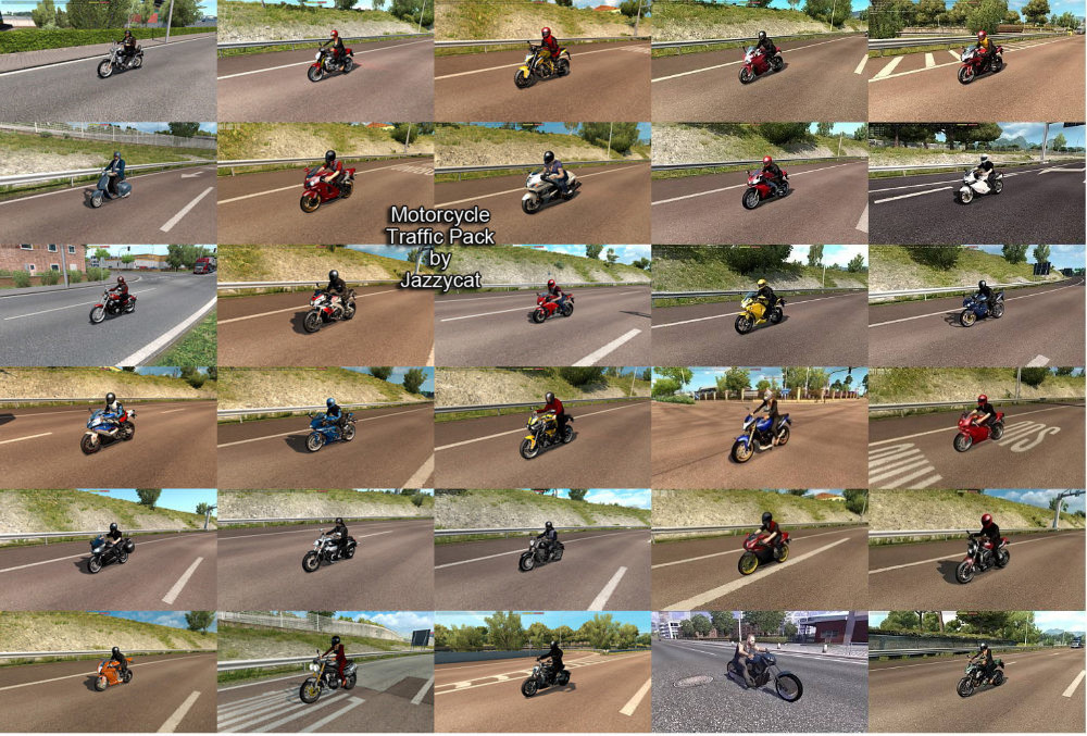Motorcycle Traffic Pack by Jazzycat v2.2 Motorcycle Traffic Pack by Jazzycat v2.2