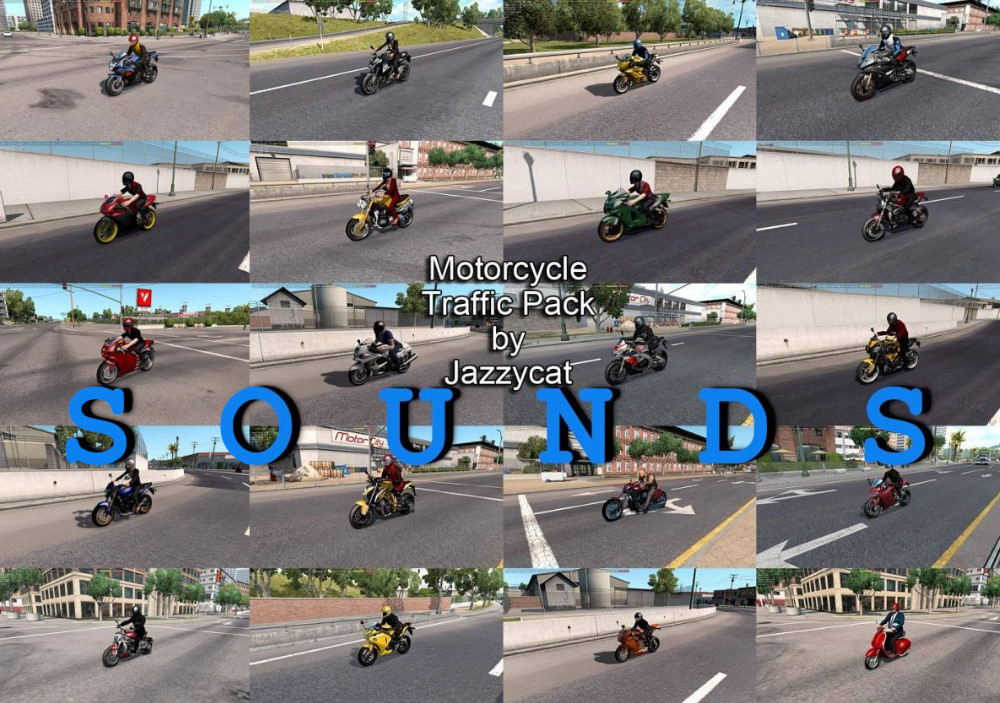 Sounds for Motorcycle Traffic Pack by Jazzycat v2.2 Sounds for Motorcycle Traffic Pack by Jazzycat v2.2