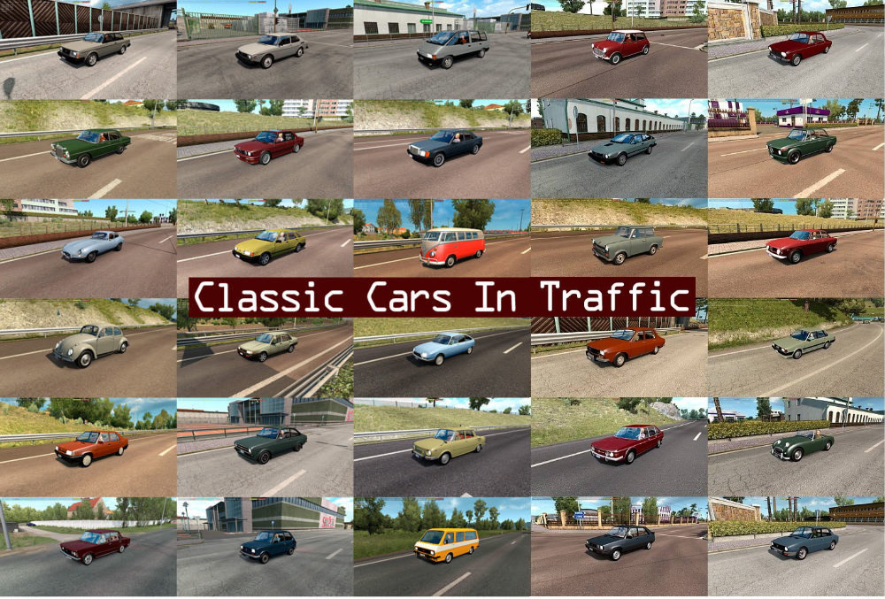 Classic Cars Traffic Pack by TrafficManiac v2.8 Classic Cars Traffic Pack by TrafficManiac v2.8