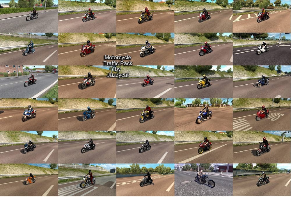 Motorcycle Traffic Pack by Jazzycat v2.7 Motorcycle Traffic Pack by Jazzycat v2.7