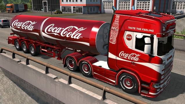 Skin Coca Cola Scania+Trailer Skin Coca Cola Scania+Trailer