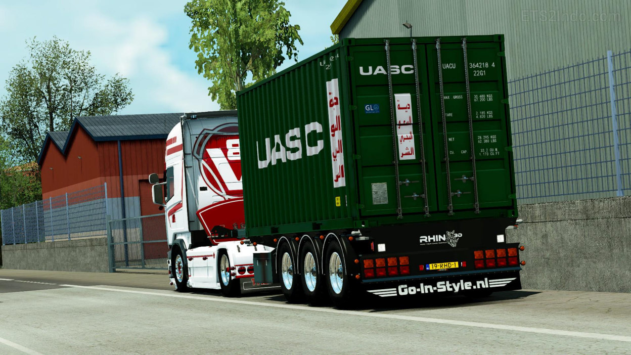 Container Trailer by Rhino3D
