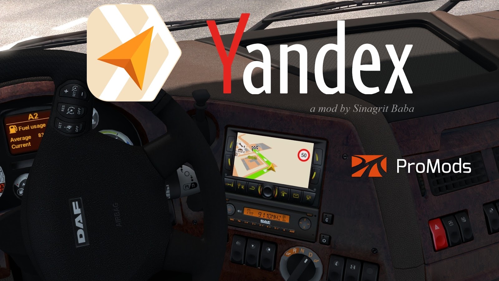 Yandex Navigator for ProMods v1.3 Yandex Navigator for ProMods v1.3