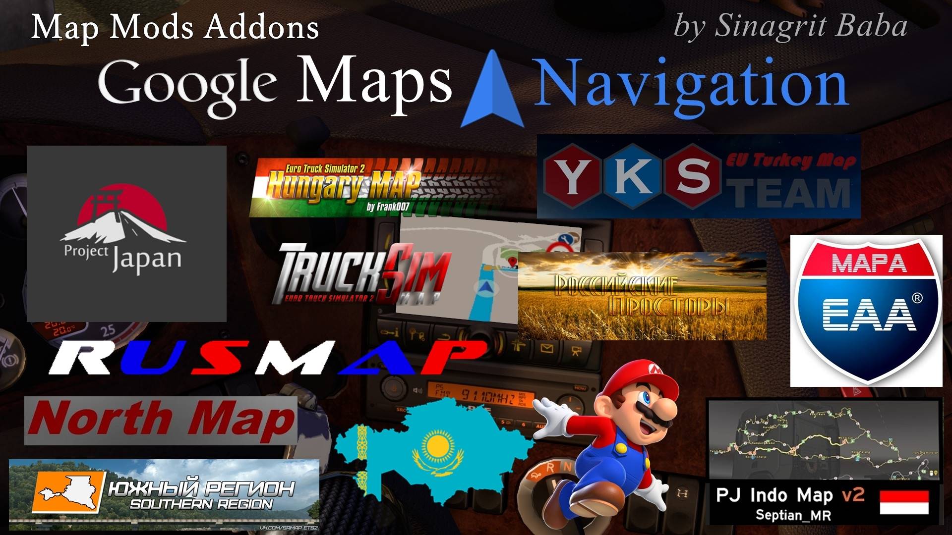 Google Maps Navigation Normal & Night Map Mods Addons v6.0 Google Maps Navigation Normal & Night Map Mods Addons v6.0