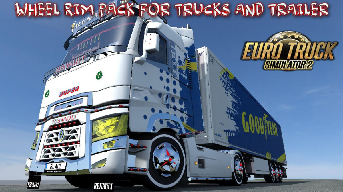 Wheel Rim Pack for trucks and Trailers 1.36 Wheel Rim Pack for trucks and Trailers 1.36