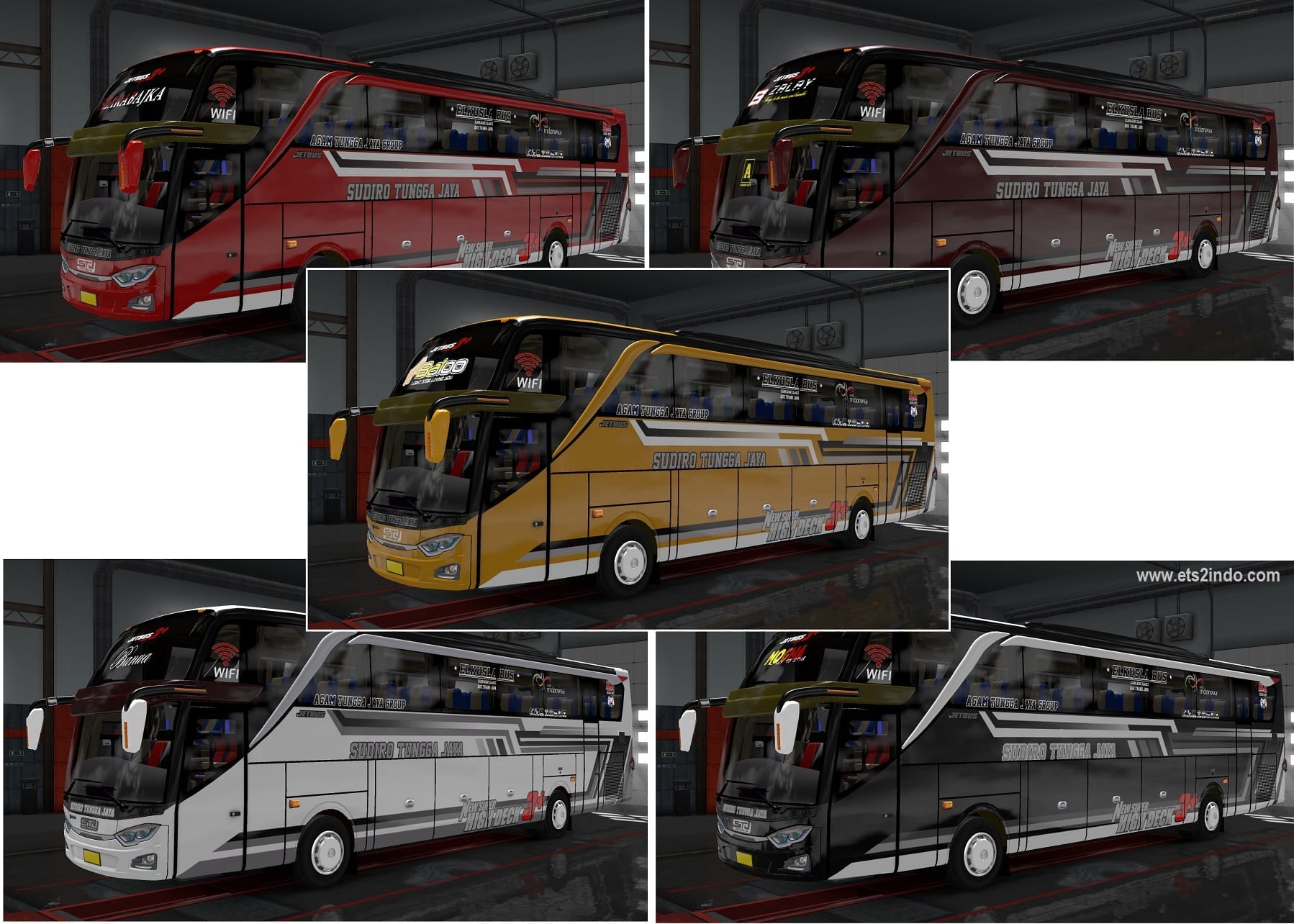 5 Skinpack Baru Sudiro Tungga Jaya JETBUS 3 SHD