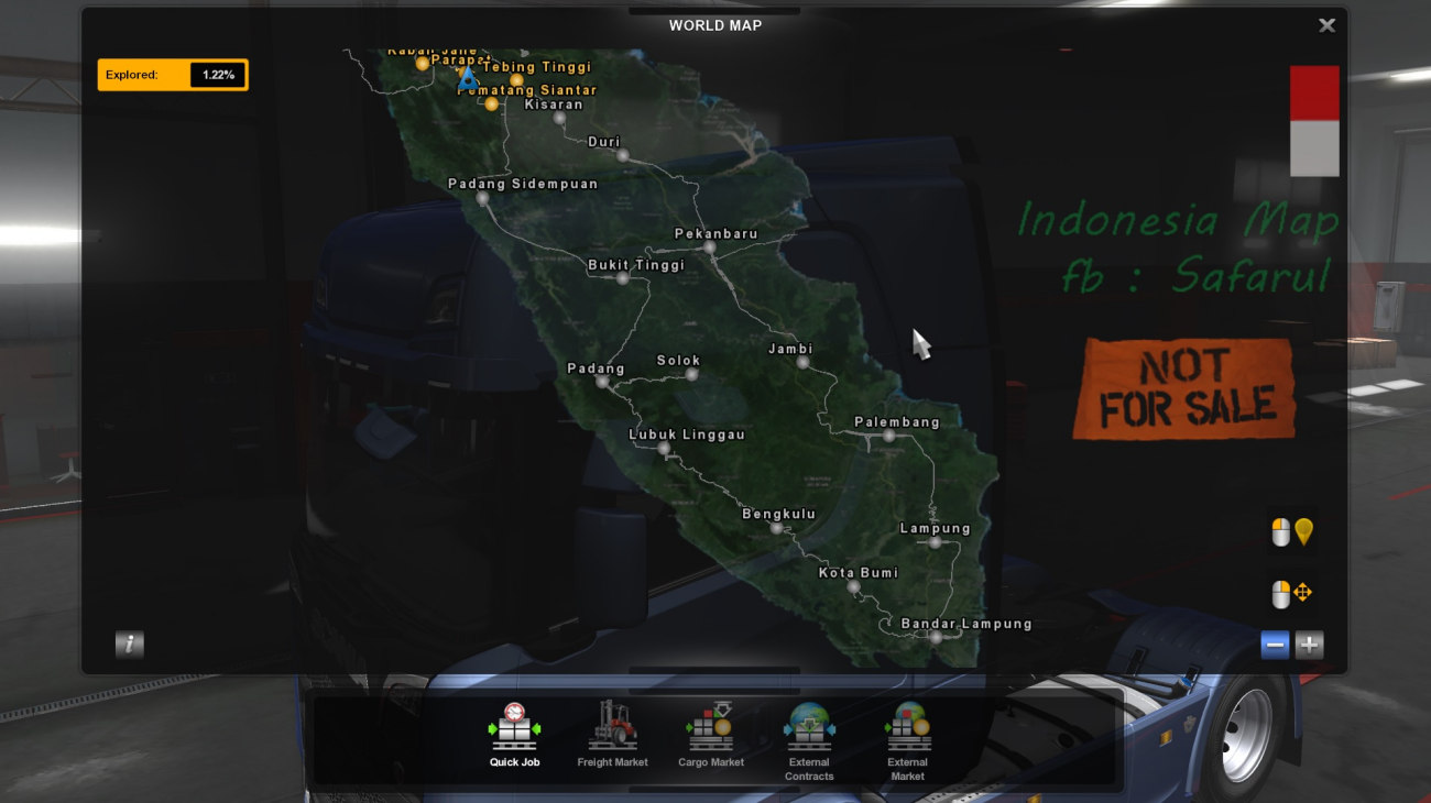 Rework map sumatra 2.8 ets2 v1.36 / 1.37 Rework map sumatra 2.8 ets2 v1.36 / 1.37