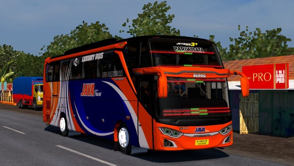 Livery Java Trans for Jetbus 3+ SHD HINO RK8 Adudu Cvt Diny V1 by Fayaz