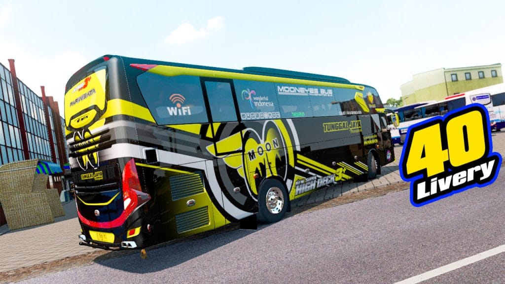 40 Livery Pariwisata Mod Jetbus 3 SHD Adudu Edit Diny V1