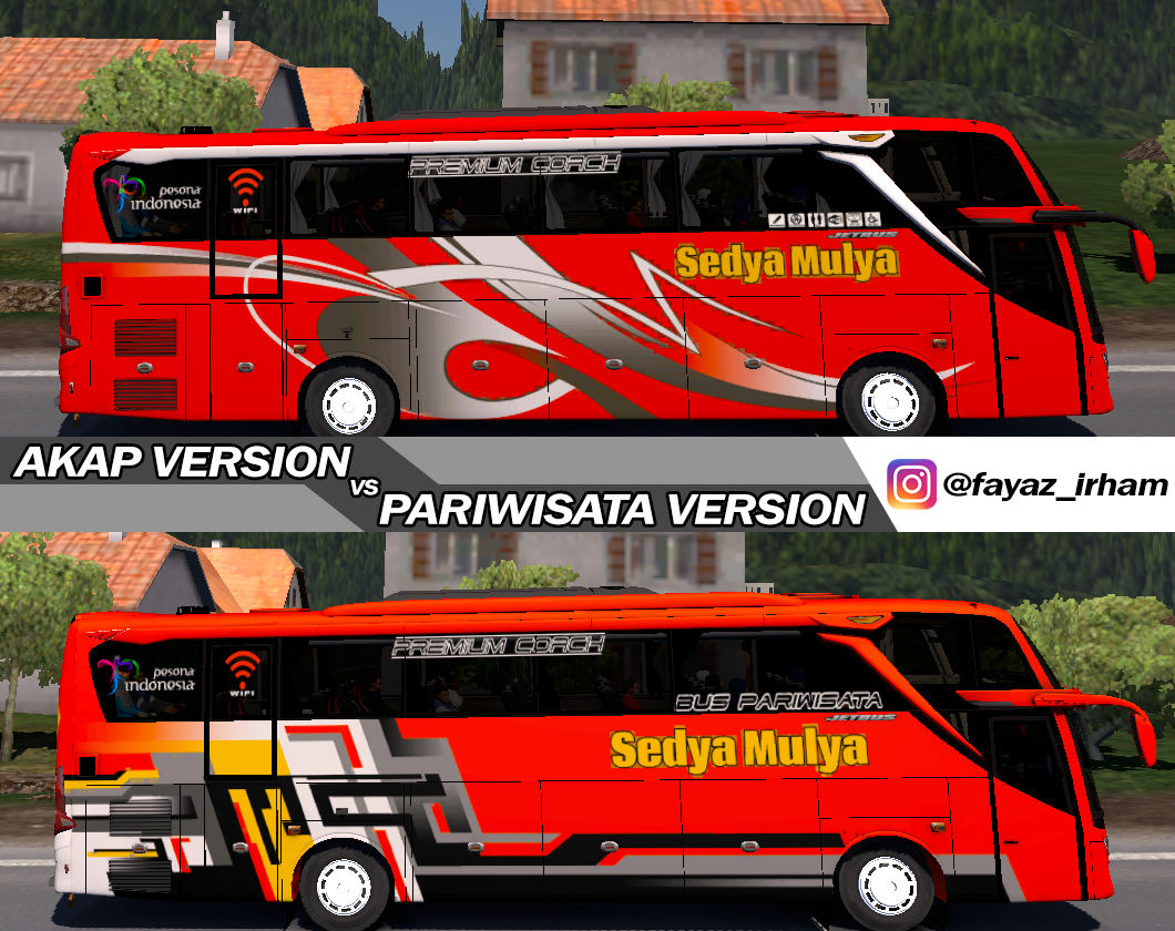 Livery Pack Sedya Mulya for Jetbus 3+ SHD HINO RK8 Adudu Cvt Diny V1 by Fayaz Livery Pack Sedya Mulya for Jetbus 3+ SHD HINO RK8 Adudu Cvt Diny V1 by Fayaz