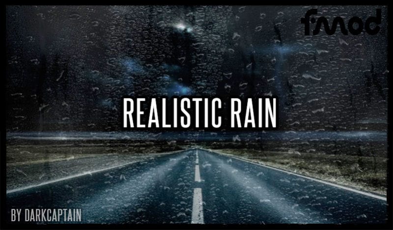 Realistic Rain v3.8 - ETS2 1.38-1.39