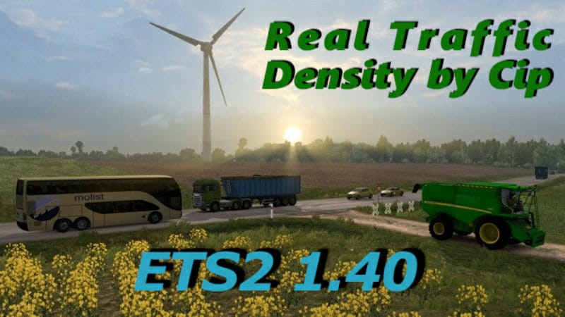 Real Traffic Density for ETS2 1.40 beta