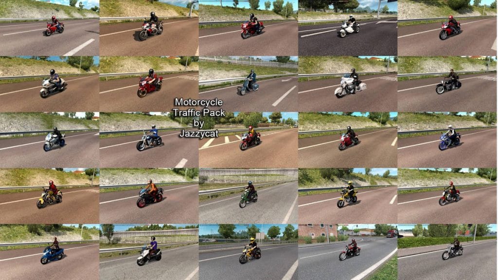 Traffic Motor Pack by Jazzycat v3.8.5 - ETS2 1.40