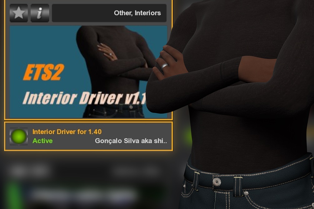 Mod Driver Didalam Interior 1.10 for ETS2 1.40+ Mod Driver Didalam Interior 1.10 for ETS2 1.40+