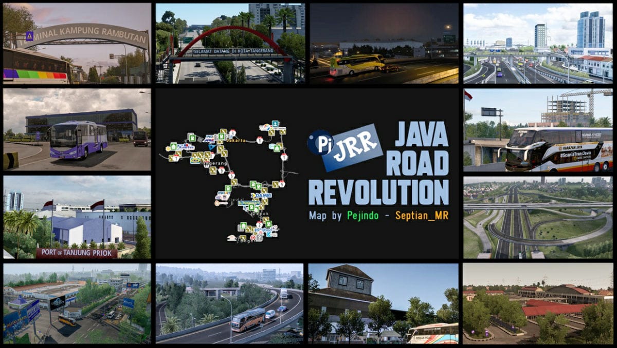 MAP JRR v0.2 - Map Indonesia ETS2 1.35 - 1.40