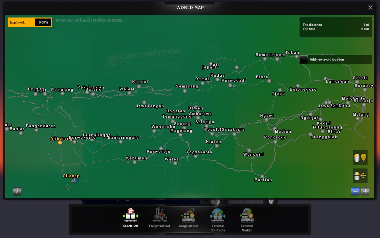 MAP PJSE V.1.4 Jelajah Jawa ETS2 1.31 - 1.41 MAP PJSE V.1.4 Jelajah Jawa ETS2 1.31 - 1.41
