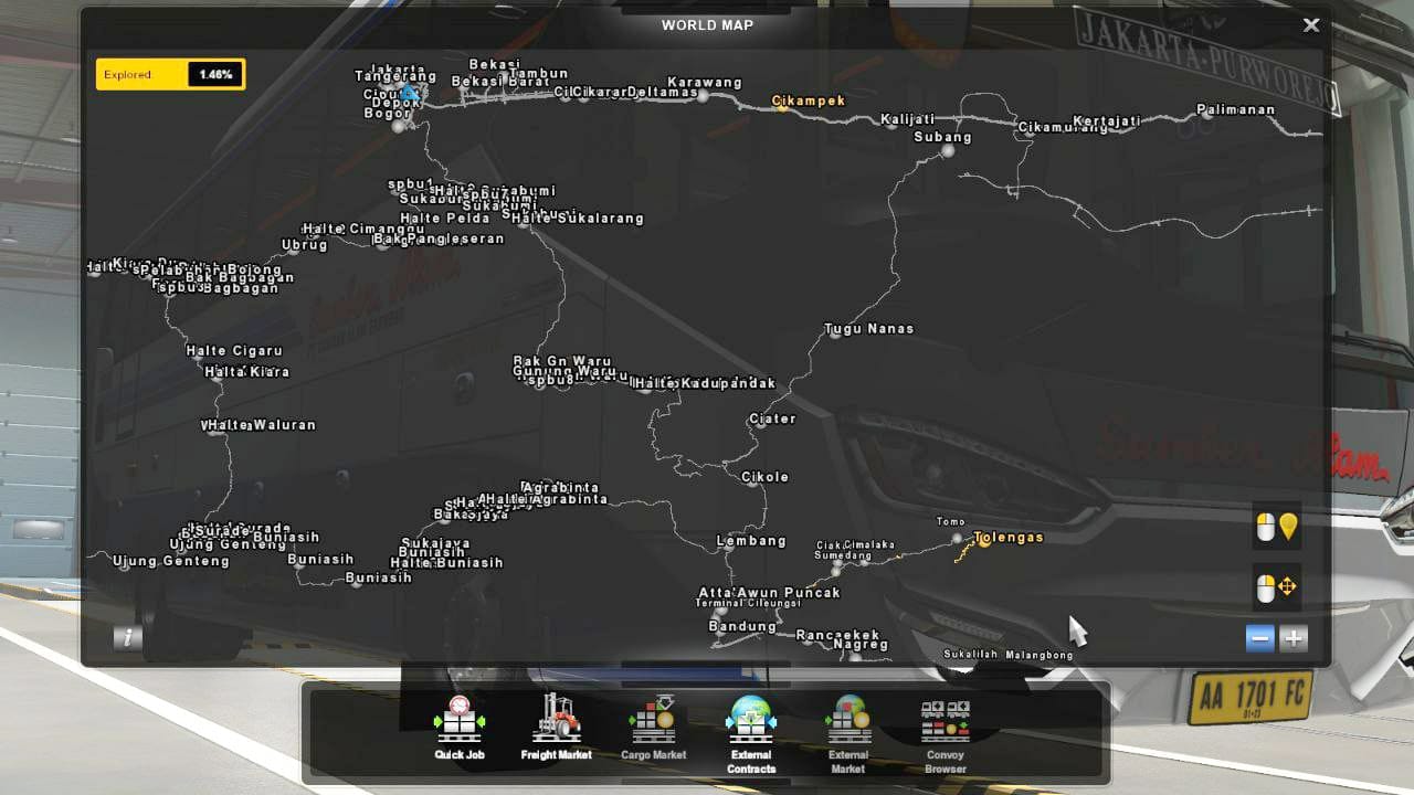 New Map Gabungan Indonesia ETS2 1.41 New Map Gabungan Indonesia ETS2 1.41