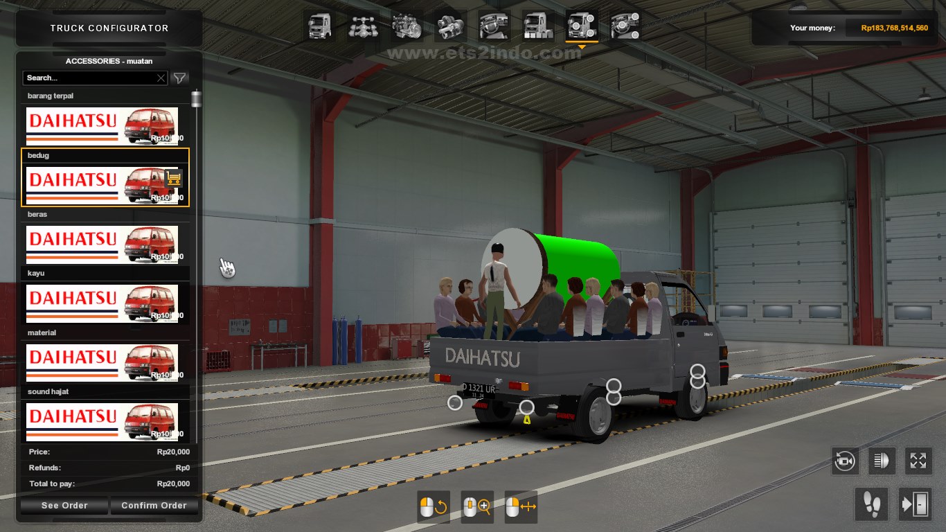 Mobil Tahu Bulat Daihatsu Zebra ETS2 1.40 1.41 Mobil Tahu Bulat Daihatsu Zebra ETS2 1.40 1.41