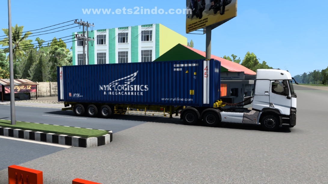 Mod Trailer Kontainer 20ft 40ft 45ft - ETS2 1.43 Mod Trailer Kontainer 20ft 40ft 45ft - ETS2 1.43