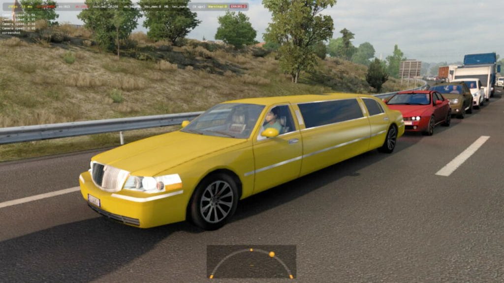 Traffic Mobil Limousine Lincoln ETS2 1.43