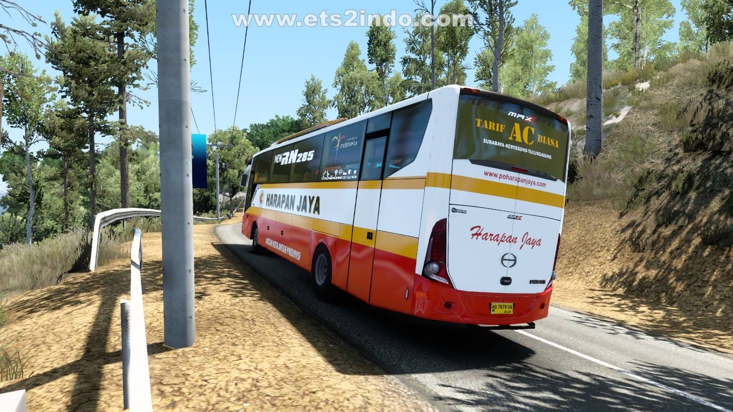 Bus MAX Tentrem HSIR ETS2 Harapan Jaya Bus MAX Tentrem HSIR ETS2 Harapan Jaya