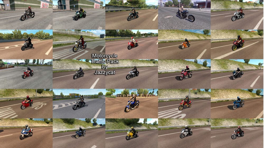 Traffic Motor Pack by Jazzycat v6.5.7 ETS2 1.50
