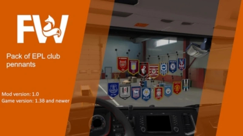 Aksesoris Lambang Klub Liga Inggris V1.0 ETS2 Aksesoris Lambang Klub Liga Inggris V1.0 ETS2