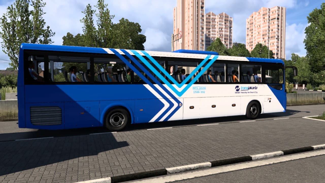 Mod Bus Transjakarta Iveco Evadys 4x2 ETS2 1.56 Mod Bus Transjakarta Iveco Evadys 4x2 ETS2 1.56