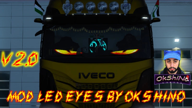Mod LED Mata V2.0 Untuk Semua Truck ETS2 1.53 Mod LED Mata V2.0 Untuk Semua Truck ETS2 1.53