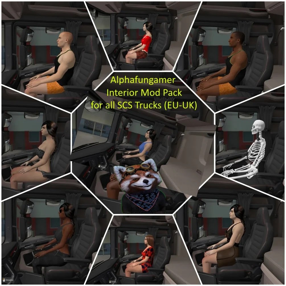 Alphafungamer Interior Mod Pack ETS2 1.60 Alphafungamer Interior Mod Pack ETS2 1.60
