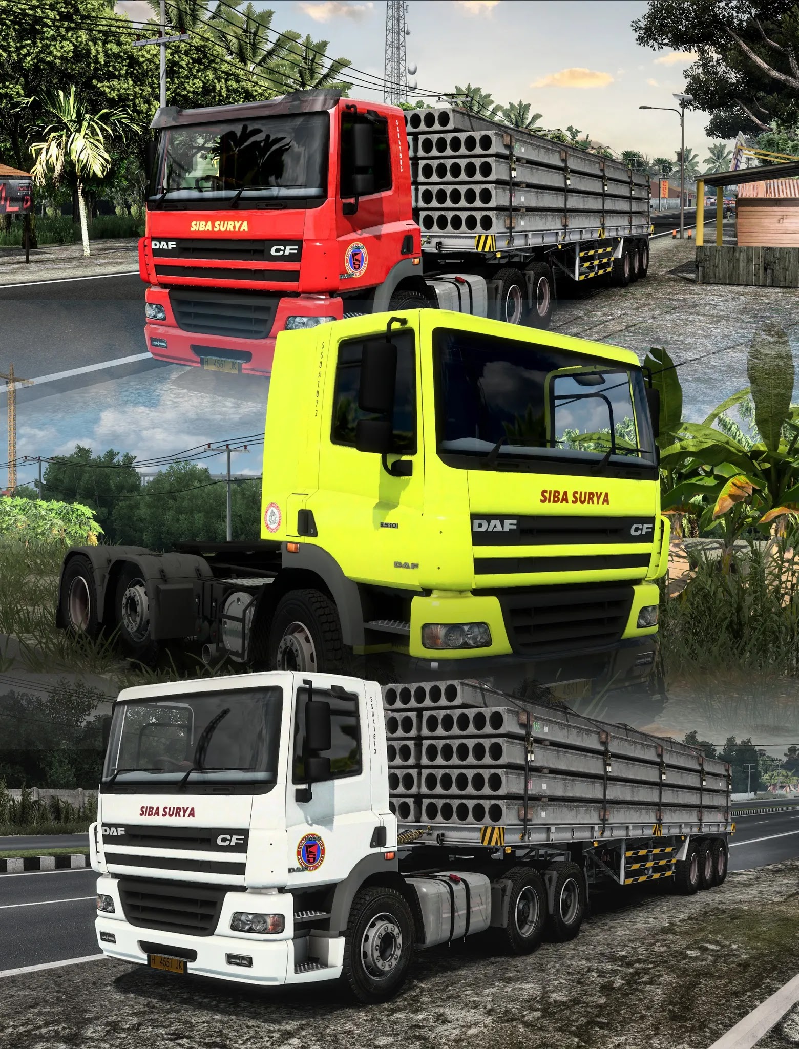 Skin Siba Surya DAF CF Skin Siba Surya DAF CF