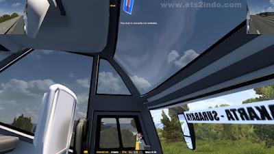Route Advisor Atas dan Bawah Transparan + Spion Kecil ETS2 1.41 - 1.43