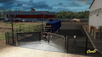 Animasi Pintu Gerbang Otomatis - ETS2 1.43