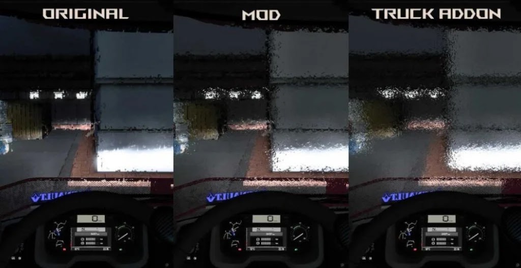 Better Raindrops v2.1 ETS2 1.5 Better Raindrops v2.1 ETS2 1.5