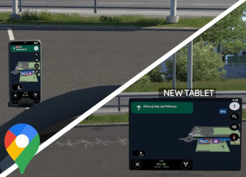 Google Maps Addon 2.0 ETS2 1.50 Google Maps Addon 2.0 ETS2 1.50