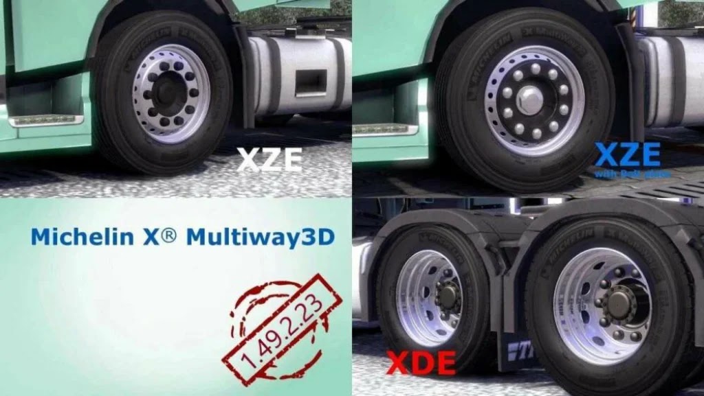 Michelin X Multiway 3D ETS2 v1.49 Michelin X Multiway 3D ETS2 v1.49