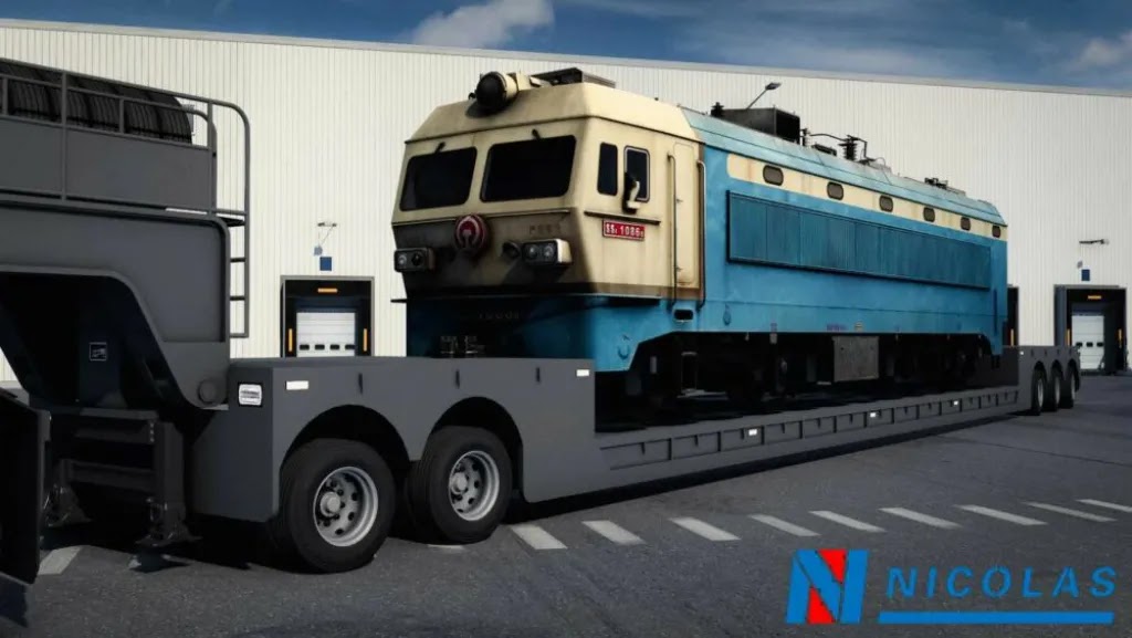 Nicolas Tractomas TR8X8 + Trailer Multi axle ETS2 1.49 Nicolas Tractomas TR8X8 + Trailer Multi axle ETS2 1.49