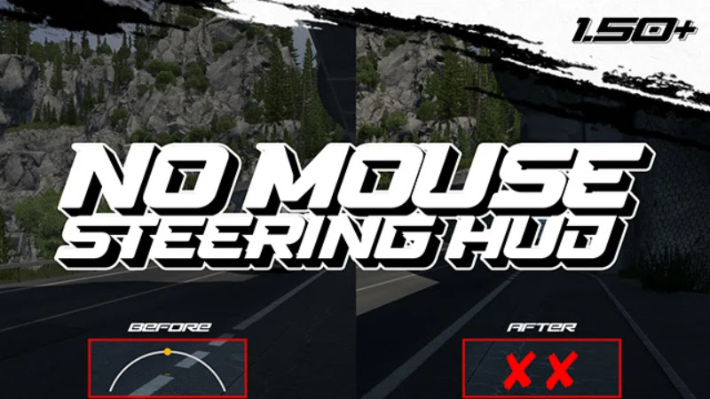 No Mouse Steering Hud ETS2 1.50 No Mouse Steering Hud ETS2 1.50