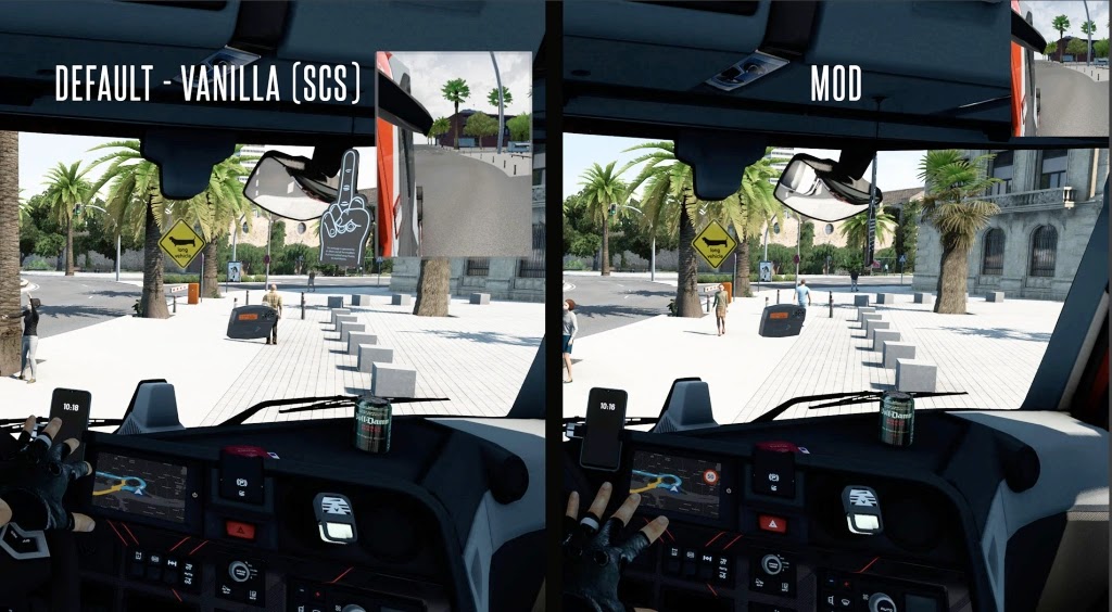 Spion Kecil dan Dipojok Atas - ETS2 1.45 Spion Kecil dan Dipojok Atas - ETS2 1.45