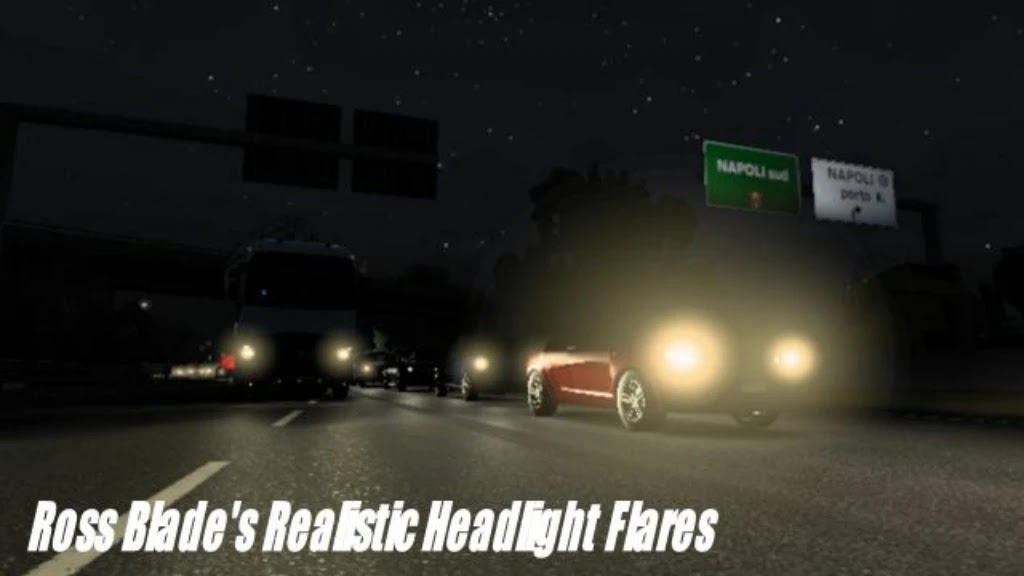 Ross Blade's Realistic Headlight Flares v2.7 ETS2 1.49