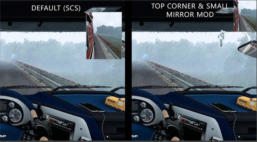 Spion Kecil dan Dipojok Atas - ETS2 1.45 Spion Kecil dan Dipojok Atas - ETS2 1.45