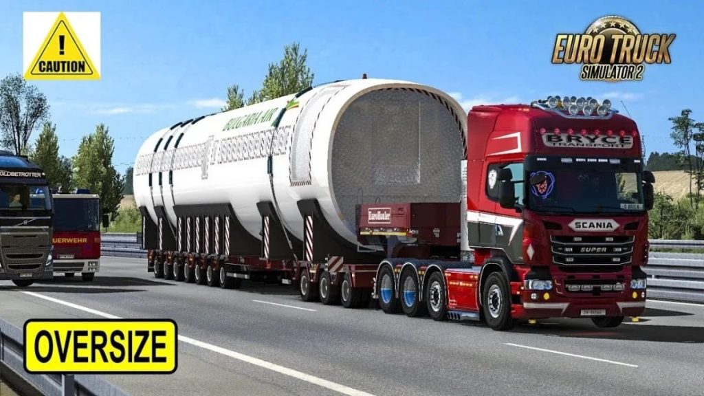 Trailer Airbus A319 Fuselage Oversized ETS2 1.45