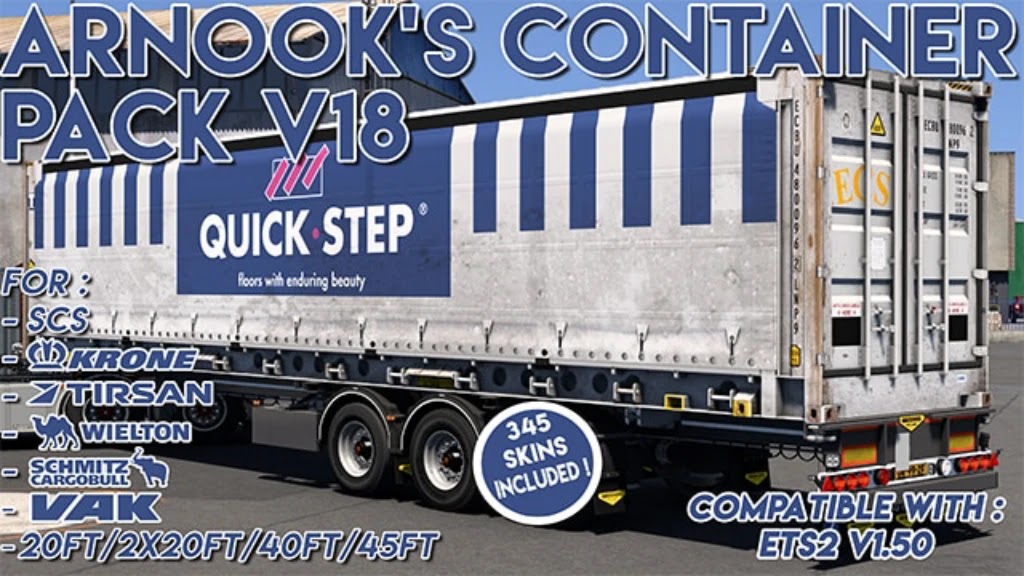 Mod Arnook's Container Pack V18 ETS2 1.50