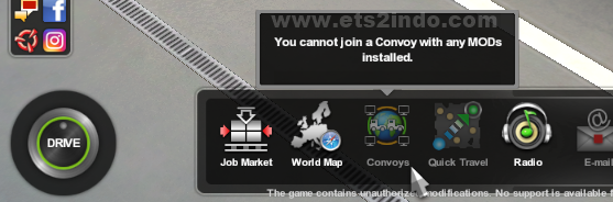 Menu Convoy ETS2 Menu Convoy ETS2