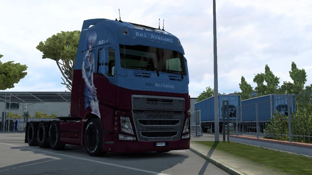 Skin Rei Ayanami for Pendragon Volvo FH12 By Zen Workshop