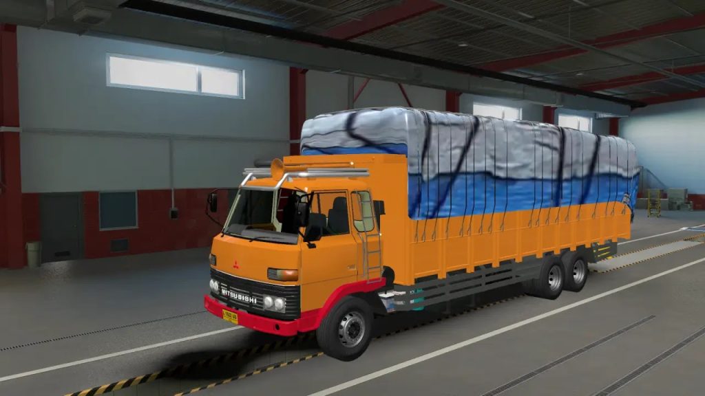 Mod Truk Fuso Goprak Gandeng Update ETS2 1.45-1.49